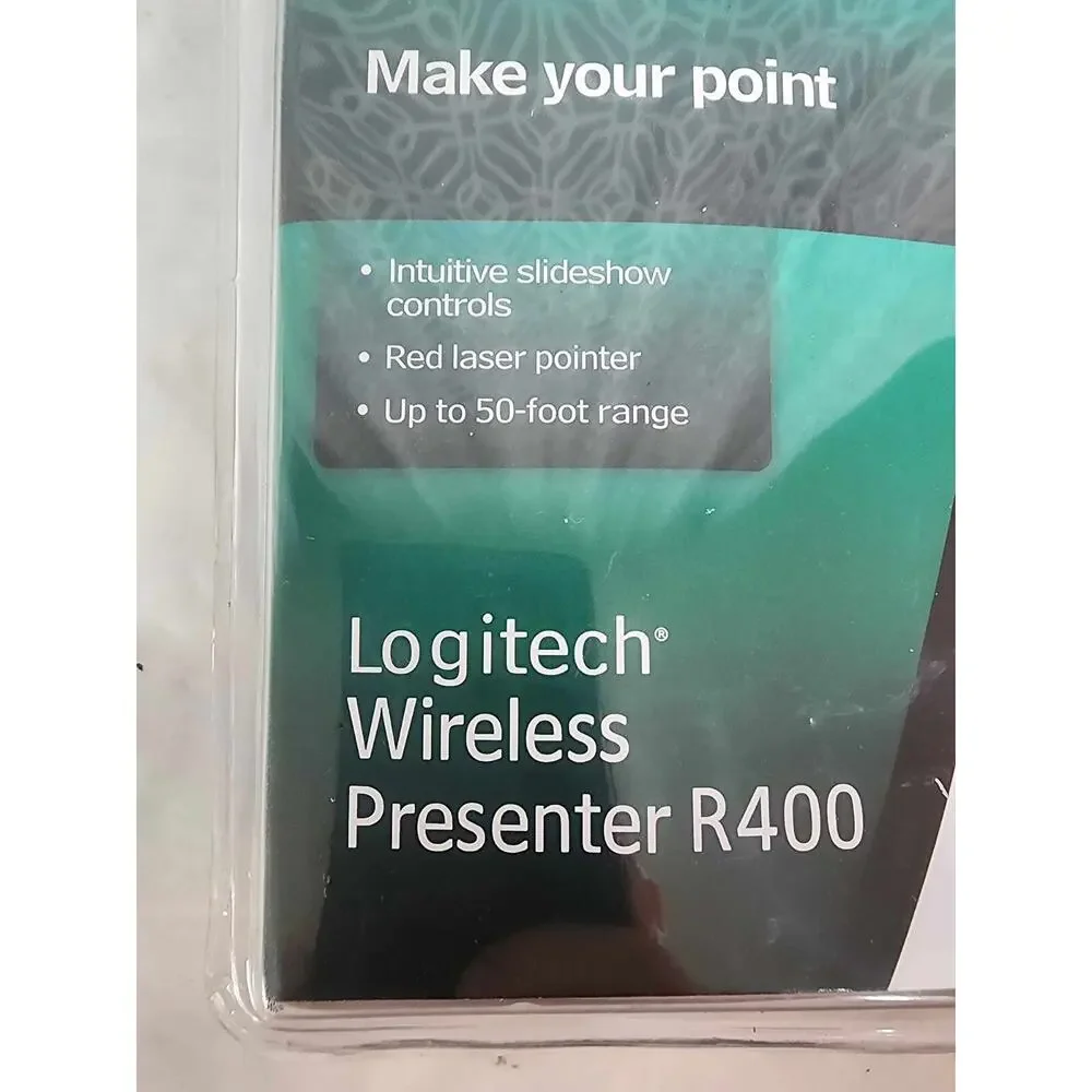 Logitech R400 Presenter Remote Control & Red Laser Pointer - Brand New Sealed